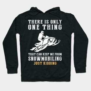 Snowmobile Adventures and Comic Twists - Ride into Laughter! Hoodie